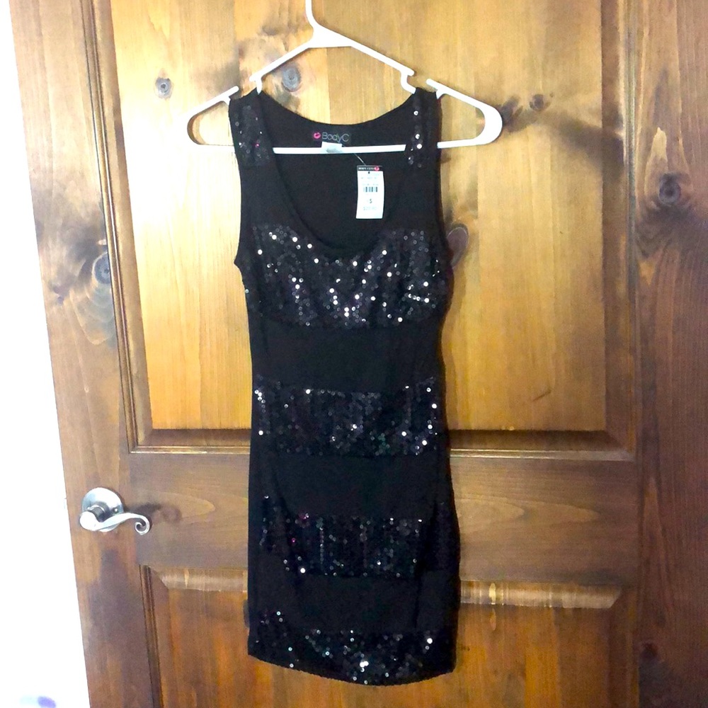 Small Black Sequins Dress